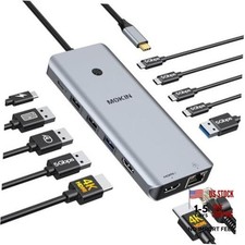 USB C Docking Station Dual Monitor 2 HDMI for Dell/HP/Lenovo Laptop 7-in-1 picture