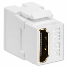 Leviton QuickPort HDMI Snap-In Connector, White (40834-W) picture