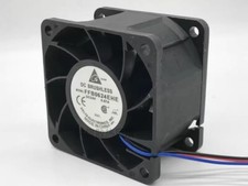 Delta FFB0624EHE 6038 DC24V 0.57A 6CM 3-Pin Dual Ball Inverter Cooling Fan picture
