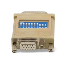 Mac DB15 to VGA HD15 Adapter with 10-Position Switch - Beige picture