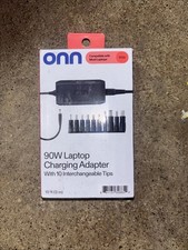 ONN 90W Laptop Charging Adapter With 10 Interchangeable Tips picture
