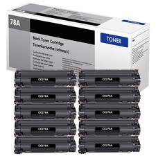 10 Pack 78A CE278A Toner Cartridge Fit For HP LaserJet Pro P1606DN P1566 M1536DN picture