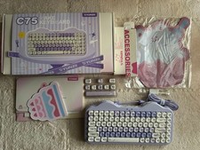 YUNZII C75 CAKE KEYBOARD Purple JP Layout Wired Gaming Keyboard Used picture