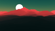 Landscape  art minimalism nature hills mountains moon Custom Gaming Mat Desk picture