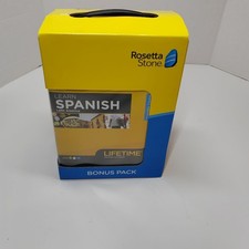 Rosetta Stone Spanish Latin America Lifetime Complete Course Bonus Pack + Barron picture
