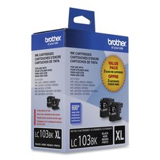 Brother LC1032PKS Innobella 600 Page-Yield High-Yield Ink - Black (2/Pack) New picture