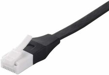 LAN cable UTP Cat6a straight flat type 0.5m black BSLS6AFU05Bk F/S w/Tracking# picture