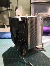 Single Tower 9cm PWM CPU Cooler 125mm Height Small Form Factor Low Profile. picture
