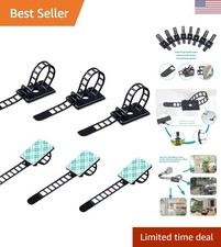 200 Durable Black Cable Management Zip Ties - Effortless Organization Solution picture