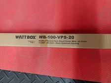 WattBox WB-100-VPS-20 Vertical Rack Mount Power Strip Aluminum Housing 20-Outlet picture