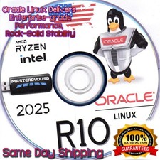 Oracle Linux R10 Bootable Install/Live DVD AAA+ Laser‑Printed Disc SHA Verifyed picture