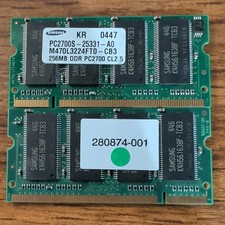 Samsung PC2700S DDR-333 256MB Ram SODIMM Laptop Memory M470L3224FT0-CB3 picture