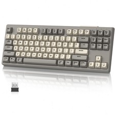 Rechargeable Wireless Membrane Gaming Keyboard Rainbow Backlit for PC Laptop Mac picture