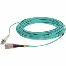 AddOn 25m SC to LC Aqua OM3 Duplex OFNR (Riser-Rated) MMF (Multi Mode) Fiber picture