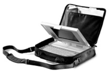 Kensington Tote Vintage Notebook Laptop Carry Case Ballistic Nylon Black picture