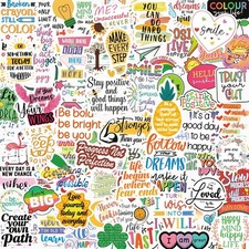 300Pcs Motivational Stickers, Inspirational Stickers for Adults Yellow picture