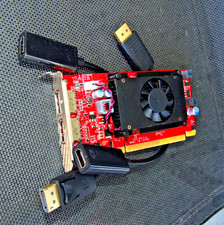 NVIDIA Windows 11 Video Card ✔️x2 Display Ports + 2HDMI Adapters✔️PCI-E✔️HP Dell picture