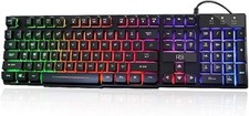  RK100+ Multiple Color Rainbow LED Backlit Large Size USB Wired New RK100+ picture