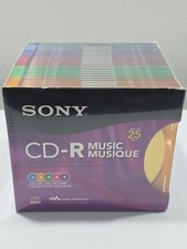 Sony CD-R Music 25 CDs -with Color Collection Cases 25 Pack 25CRM80RX NEW Sealed picture