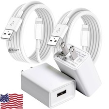 USB Wall Charger Block Fast Charging Cable For iPhone 14 13 12 11 XR XS SE 8 Lot picture