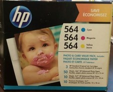 Genuine HP 564 Ink Value Pack Cyan, Magenta, Yellow & Photo Paper *Read Details* picture