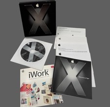 Genuine Apple Mac OS X 10.4 Tiger (MA453Z/A) Plus IWork Trial Manual Open Box picture