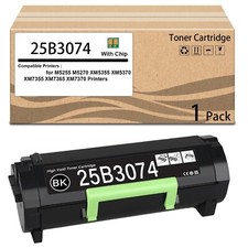 1 Pack 25B3074 Extra High Yield Toner Cartridge Compatible for 25B3074 Black picture