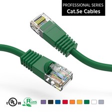 2Ft CAT5E UTP Ethernet Network Booted Cable Green picture