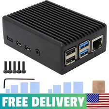 P173 Heavy Duty Passive Cooling Aluminum Case For Raspberry Pi 4 | Fanless, picture