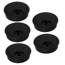 5 Pcs Plastic Desk Cable Grommet 2-1/2