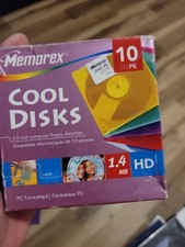 Memorex MF2HD Floppy Disk - 32106000- 7 New Disc /10 Count.  picture