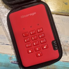 iStorage diskAshur2 HDD 1TB Red - Secure portable hard drive - Password prote... picture