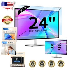24 Inch Monitor Screen Protector 2pk Anti Blue Light Glare HD picture