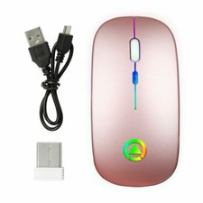 Wireless Mouse USB Rechargeable RGB Cordless For Dell HP Apple Acer PC Laptop picture