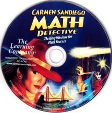 Carmen SanDiego Math Detective (Ages8-14) (CD, 2004) Win/Mac - NEW CD in SLEEVE picture