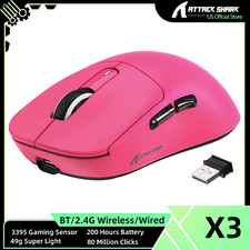 ATTACK SHARK X3 Wireless Triple Modes Gaming Mouse, 49g Ergonomic Computer Mouse picture