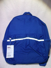 Dealworthy Blue Back Pack Fits 15-inch Laptop Recycled Polyester BNWT picture