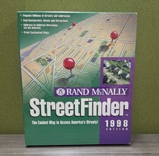 SEALED Rand McNally StreetFinder 1998 Edition - Vintage Mapping Software RARE picture