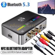 2in1 Bluetooth 5.3 Transmitter Receiver 3.5mm AUX RCA Home Stereo Audio Adapter picture