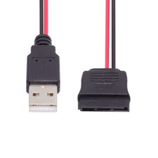 CY DC 5V USB to SATA 15Pin Power Cable for 2.5 inch SATA HDD SSD Disk Driver picture