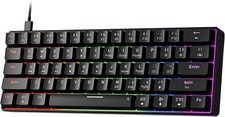 GM611 Mechanical Keyboard,LEDBacklit Wired Gaming Keyboard RedSwitch picture