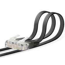 ELECOM LAN Cable CAT6 compliant Gigabit super flat black 5m LD-GF/BK5 picture