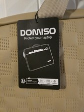 DOMISO Beige Checkered Laptop Briefcase Protective Bag Case for Laptops picture