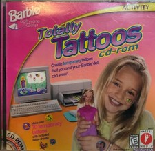 Barbie Totally Tattoos (CD-Rom Windows 95 / 98/  MAC Mattel Media) *Very Good* picture