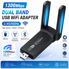 USB 3.0 Wireless WIFI Adapter 1300Mbps Long Range Dongle Dual Band 5Ghz Network picture