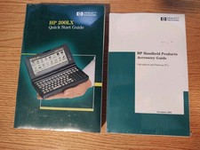 HP 200LX Quick Start Guide & HP Handheld Products Accessory Guide New Sealed picture