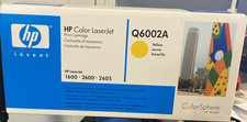 HP Q6002A Yellow Toner Cartridge Color LaserJet 1600 2600 2605 CM1015B Genuine picture