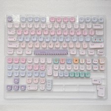 DIXSG Low Profile PBT Keycaps 120 Keys Dye Sub for Cherry MX Vintage Blue picture