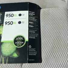 HP 950XL Black Ink Cartridges Two Pack  Expired - Factory Sealed picture