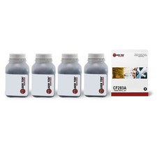 4Pk LTS CF283A Black Toner Refill Kit Compatible for HP LJ MFP M201dw M201n picture